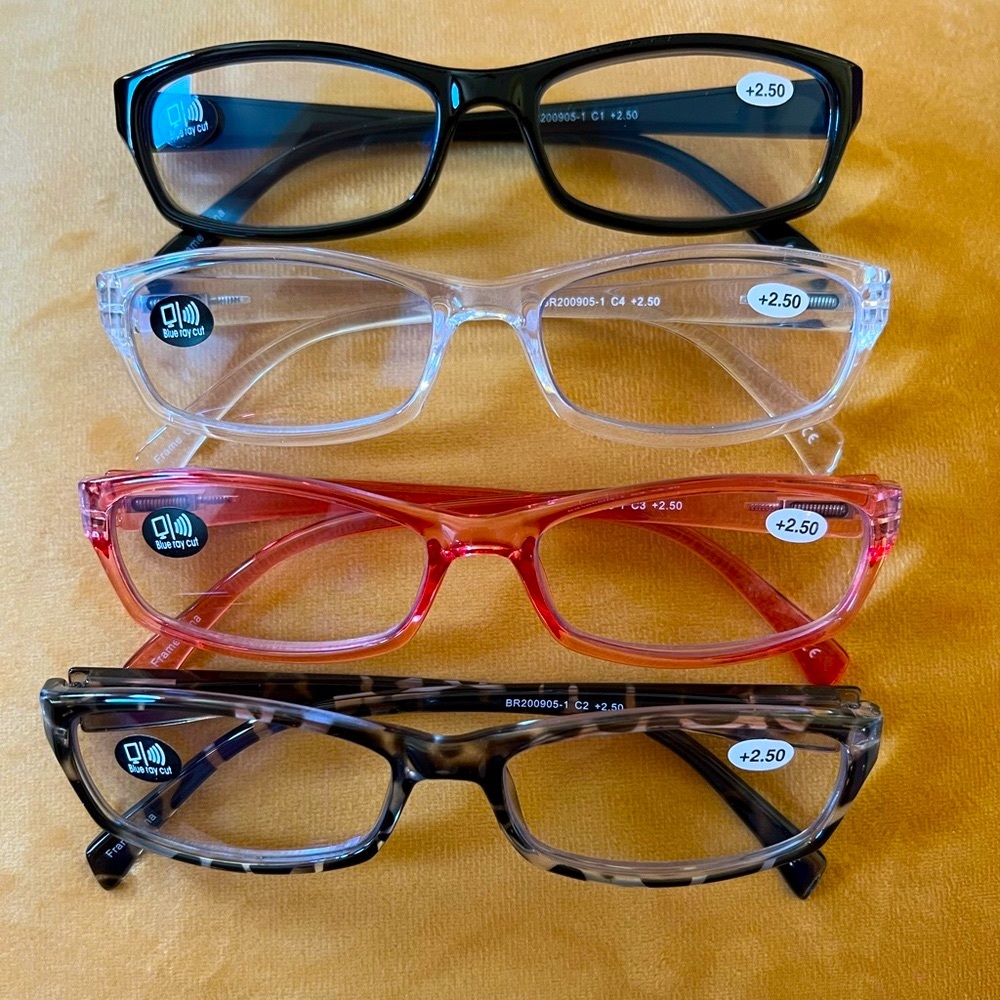 Kinchila 4-Pack Blue Light Blocking Reading Glasses